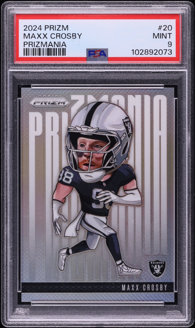 2024 Panini Prizm Prizmania Maxx Crosby #20 PSA 9 MINT