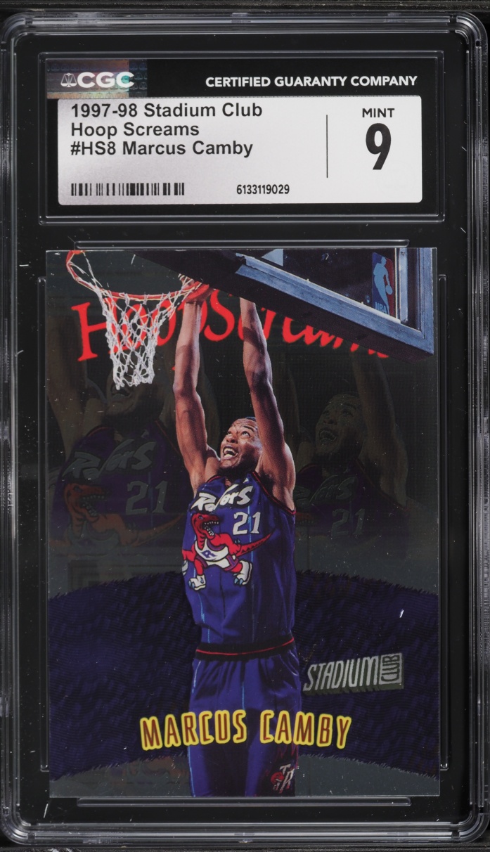 1997 Stadium Club Hoop Screams Marcus Camby #HS8 CGC 9 MINT