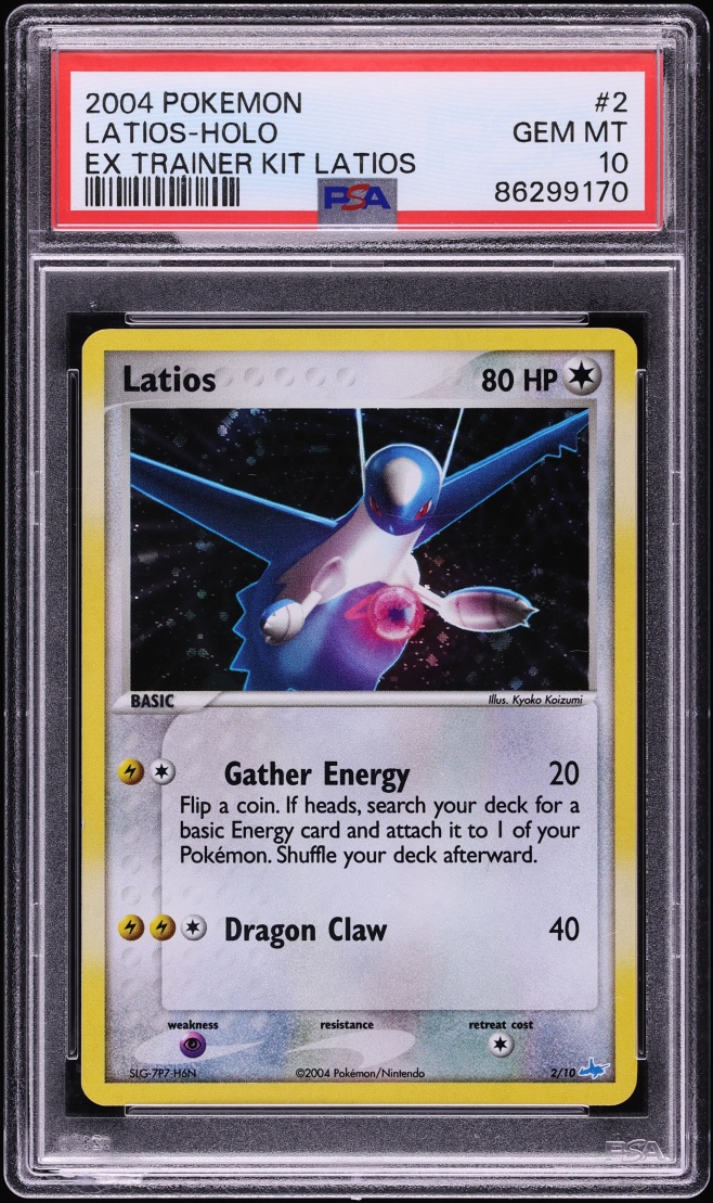2004 Pokemon EX Trainer Kit Holo Latios #2 PSA 10 GEM MINT