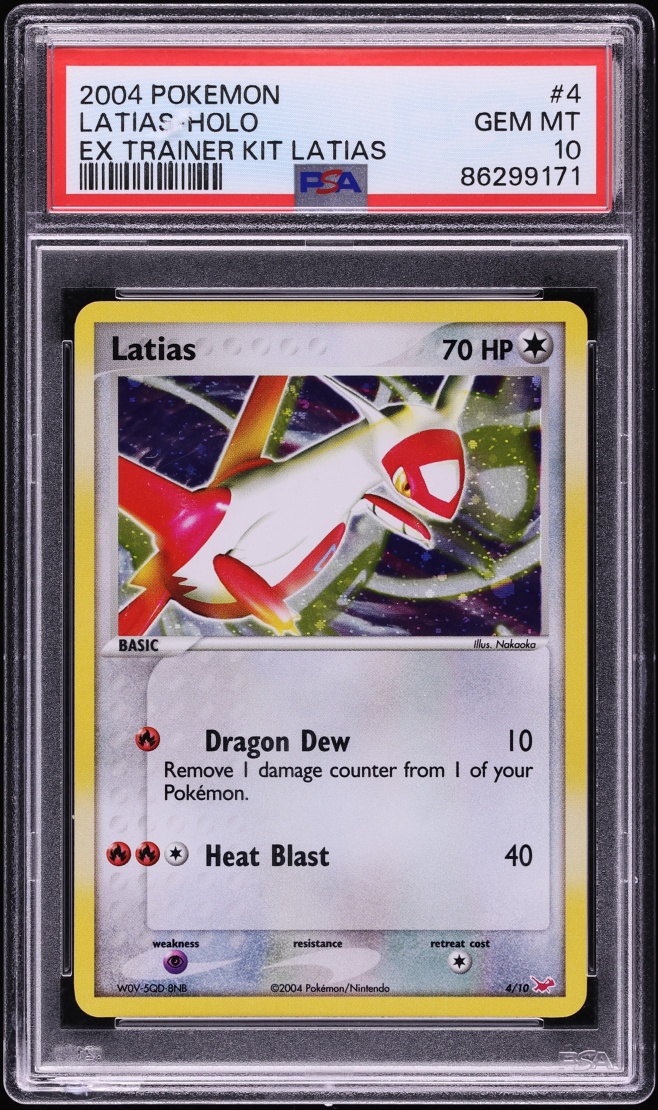 2004 Pokemon EX Trainer Kit Holo Latias #4 PSA 10 GEM MINT