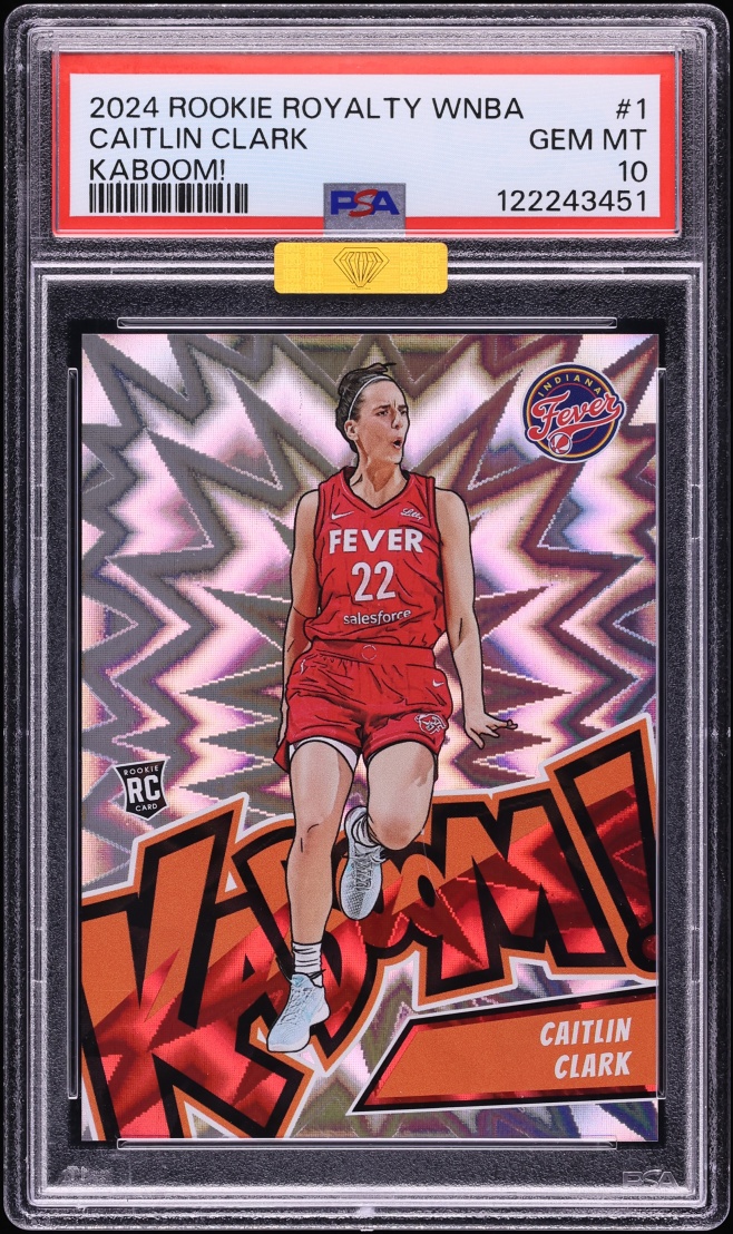 2024 Panini Royalty WNBA Kaboom! Caitlin Clark ROOKIE #1 MBA PSA 10 GEM MINT