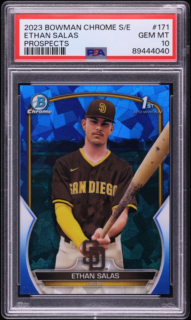 2023 Bowman Chrome Sapphire Edition Ethan Salas PROSPECT #BCP-171 PSA 10 GEM MINT