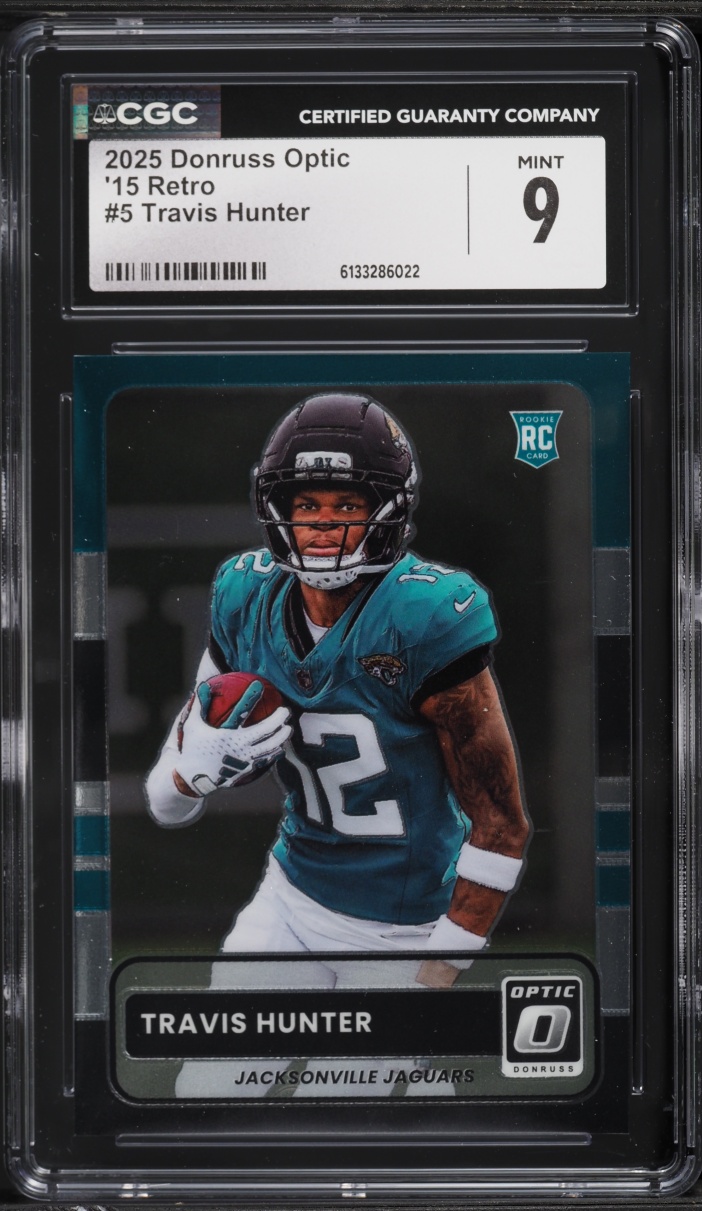 2025 Donruss Optic '15 Retro Travis Hunter ROOKIE #5 CGC 9 MINT