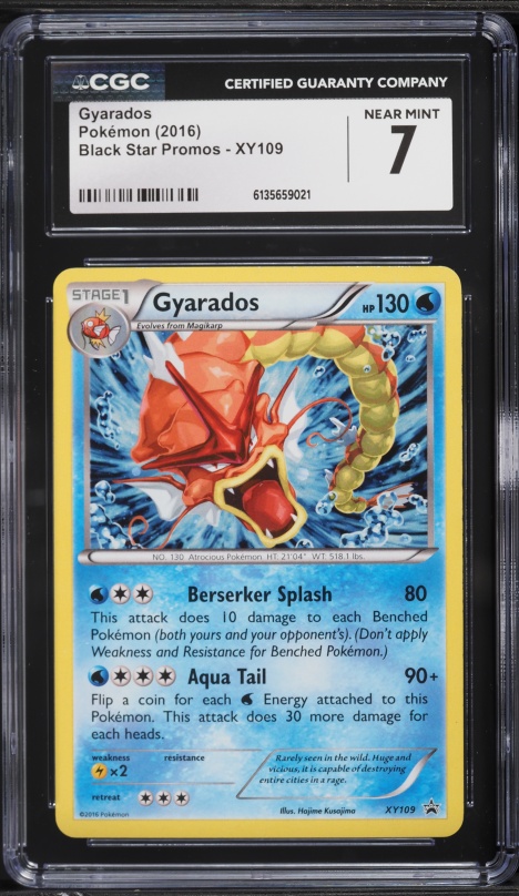 2016 Pokemon XY Promo Gyarados #XY109 CGC 7 NRMT