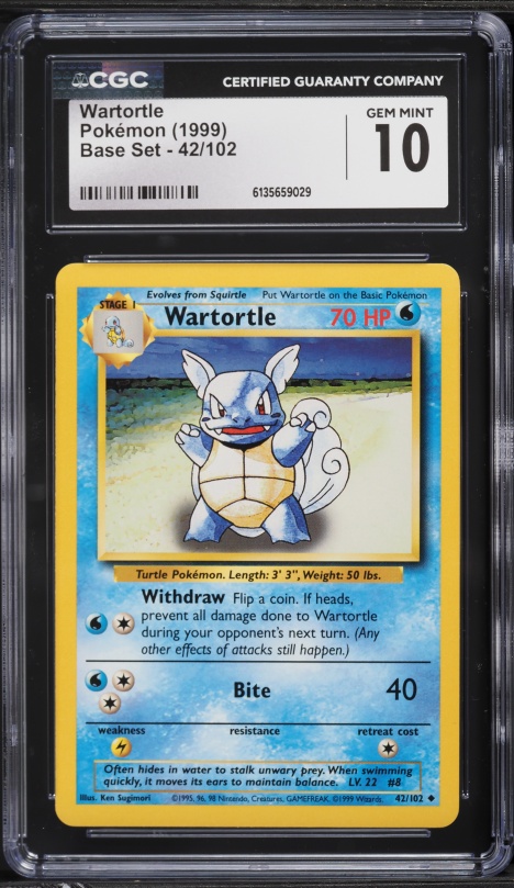 wartortle pokemon card first edition 2000 cards dark Base Set Type 1999 Nintendo Pokemon Game Wartortle
