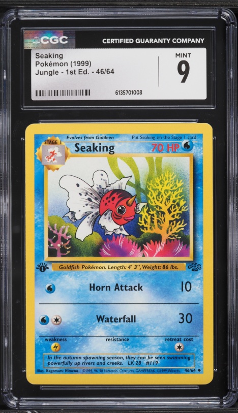 seaking pokemon card - (28/162) - XY Breakthrough Colorless Undulate (30) Flip a coin Seaking 021/131 Uncommon Prismatic Evolutions