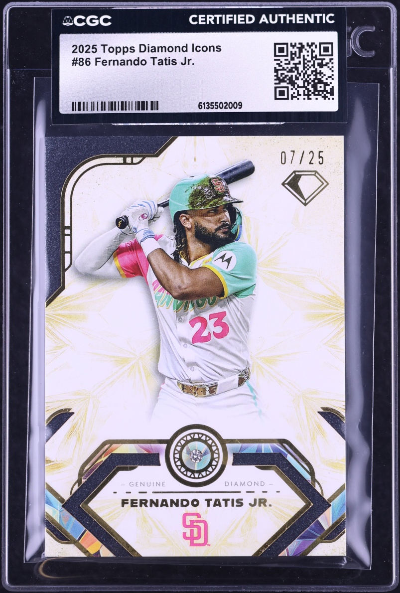 2025 Topps Diamond Icons Fernando Tatis Jr. /25 #86 CGC AUTH