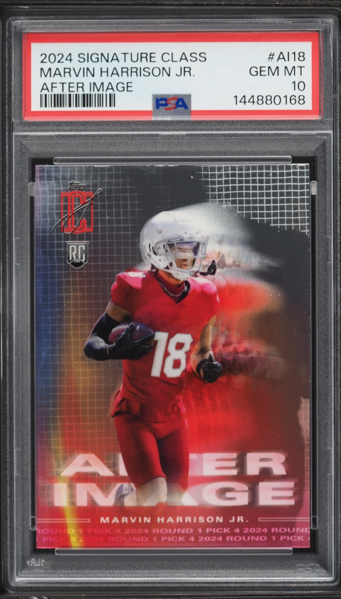 2024 Topps Signature Class After Image Marvin Harrison Jr ROOKIE #AI-18 PSA 10 GEM MINT