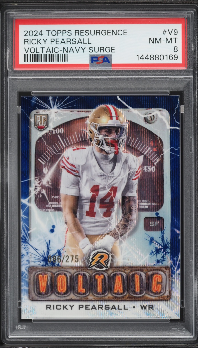 2024 Topps Resurgence Voltaic Navy Surge Ricky Pearsall ROOKIE /275 #V-9 PSA 8 NM-MT