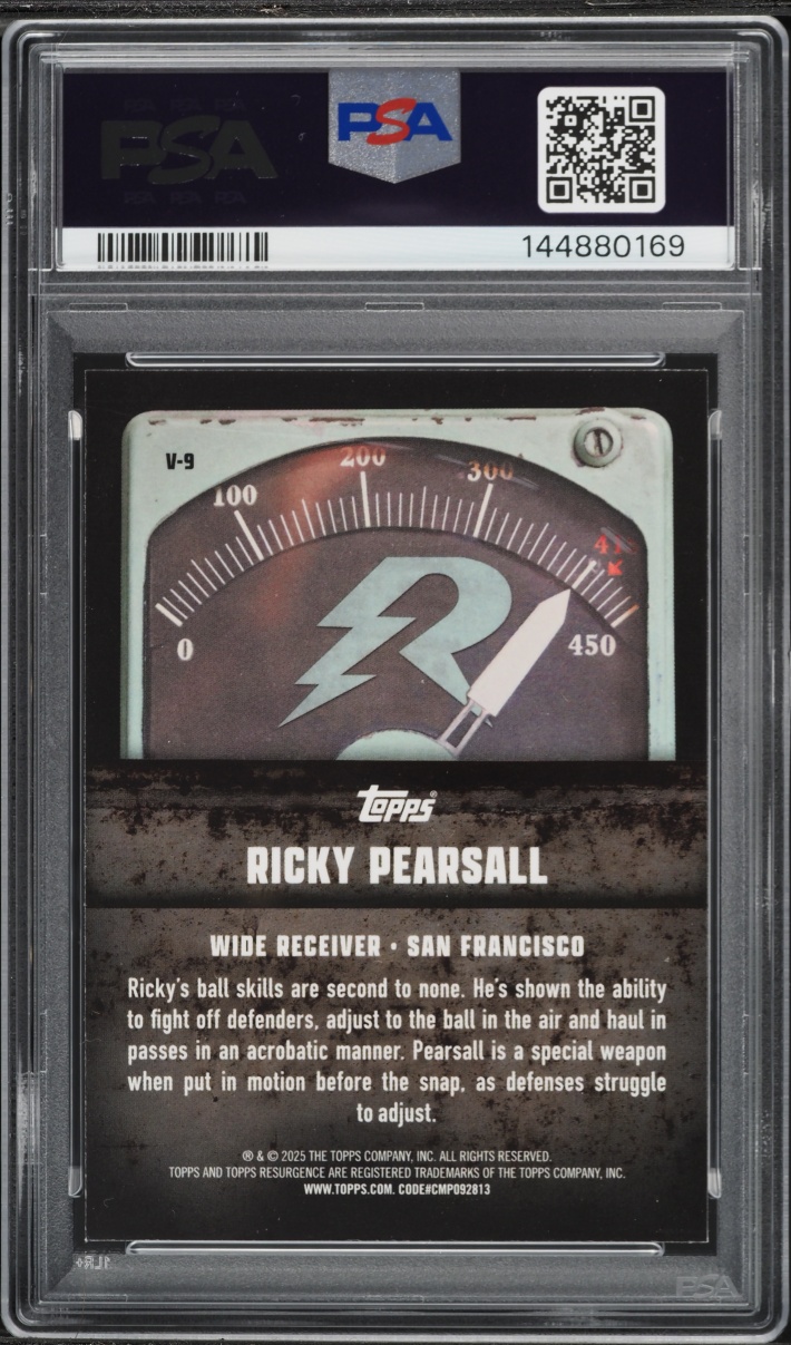 2024 Topps Resurgence Voltaic Navy Surge Ricky Pearsall ROOKIE /275 #V-9 PSA 8 NM-MT