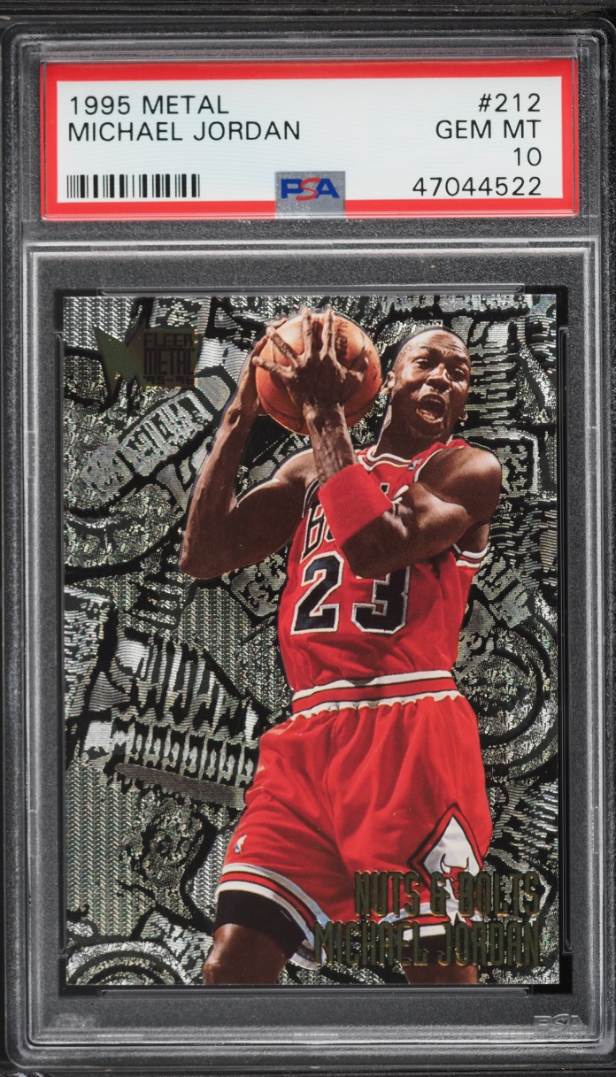 1995 Metal Nuts & Bolts Michael Jordan #212 PSA 10 GEM MINT