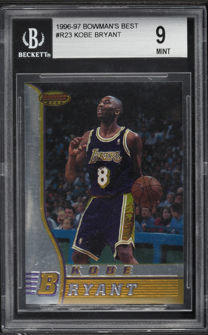 1996 Bowman's Best Kobe Bryant ROOKIE #R23 BGS 9 MINT