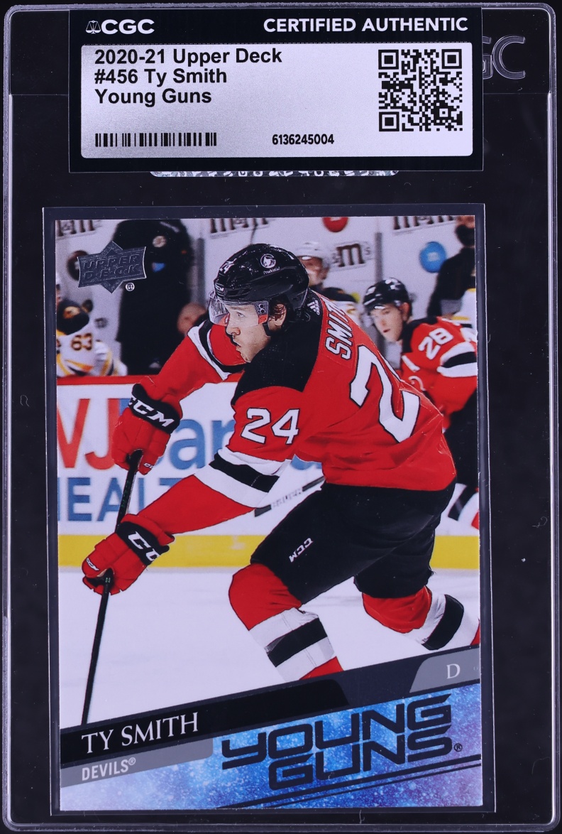2020 Upper Deck Young Guns Ty Smith ROOKIE #456 CGC AUTH