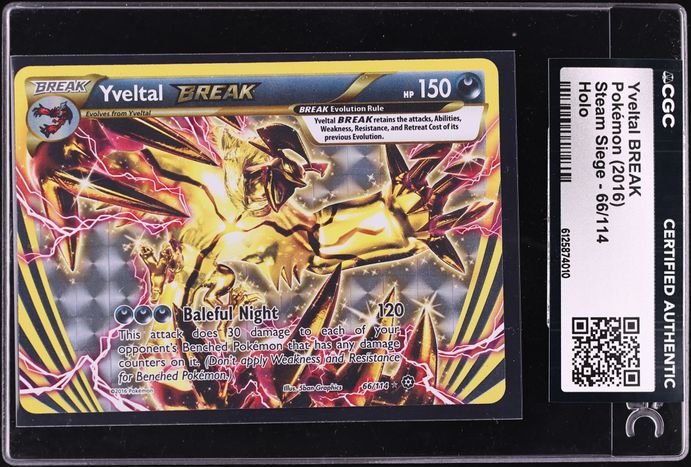 yveltal break pokemon card value - (66/114) - XY Steam Siege Yveltal BREAK retains the attacks Yveltal BREAK - XY -