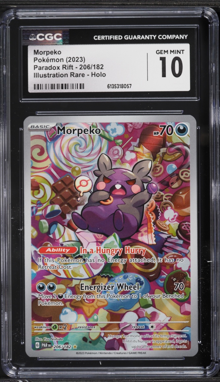 2023 Pokemon Scarlet & Violet Paradox Rift IR Morpeko #206 CGC 10 GEM MINT