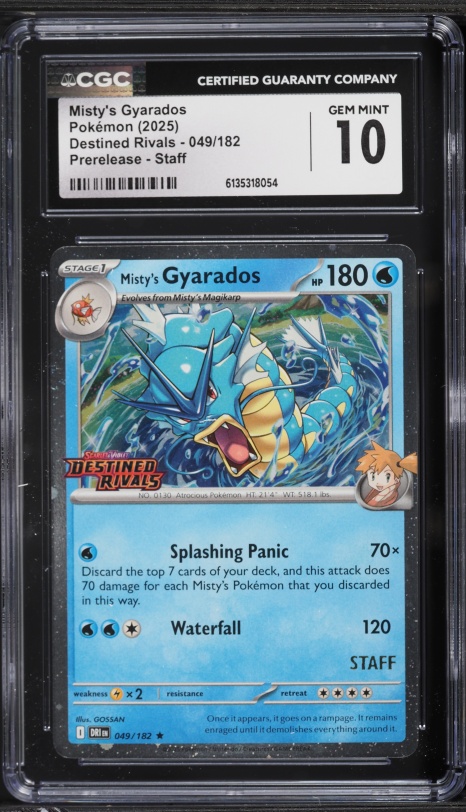 2025 Pokemon SV Destined Rivals Prerelease Cosmos Holo Misty's