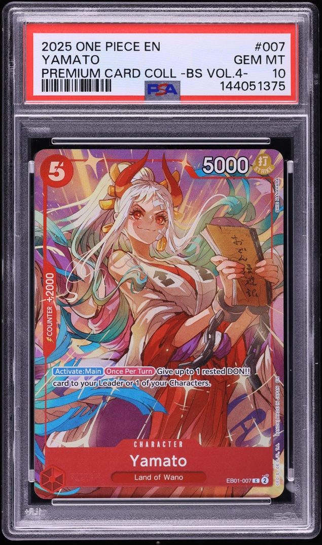 2025 One Piece Premium Card Collection Best Selection Vol. 4 Yamato #007  PSA 10 GEM MINT on Fanatics Collect