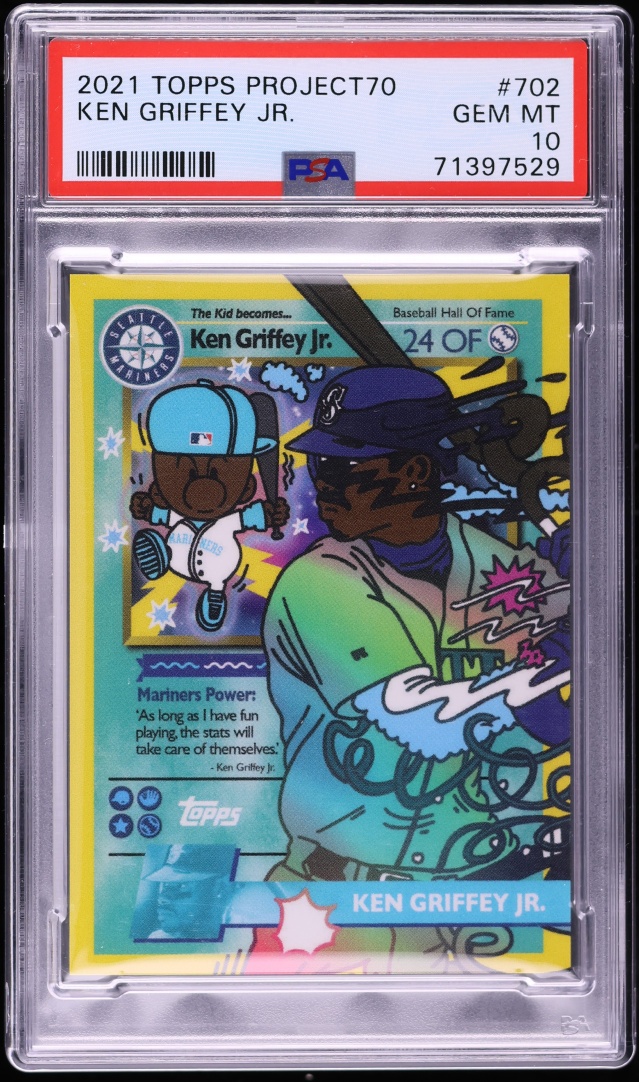 2021 Topps Project 70 By Ermsy Ken Griffey Jr. #702 PSA 10 GEM MINT