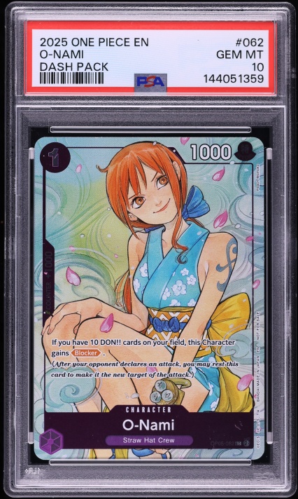 2025 One Piece Promos Illustration Box Vol.1 O-Nami #062 PSA 10