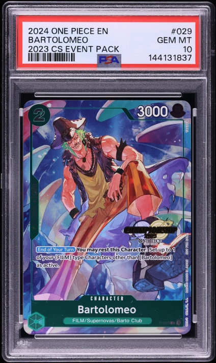 2024 One Piece Championship '23 Event Pack-Finalist Bartolomeo