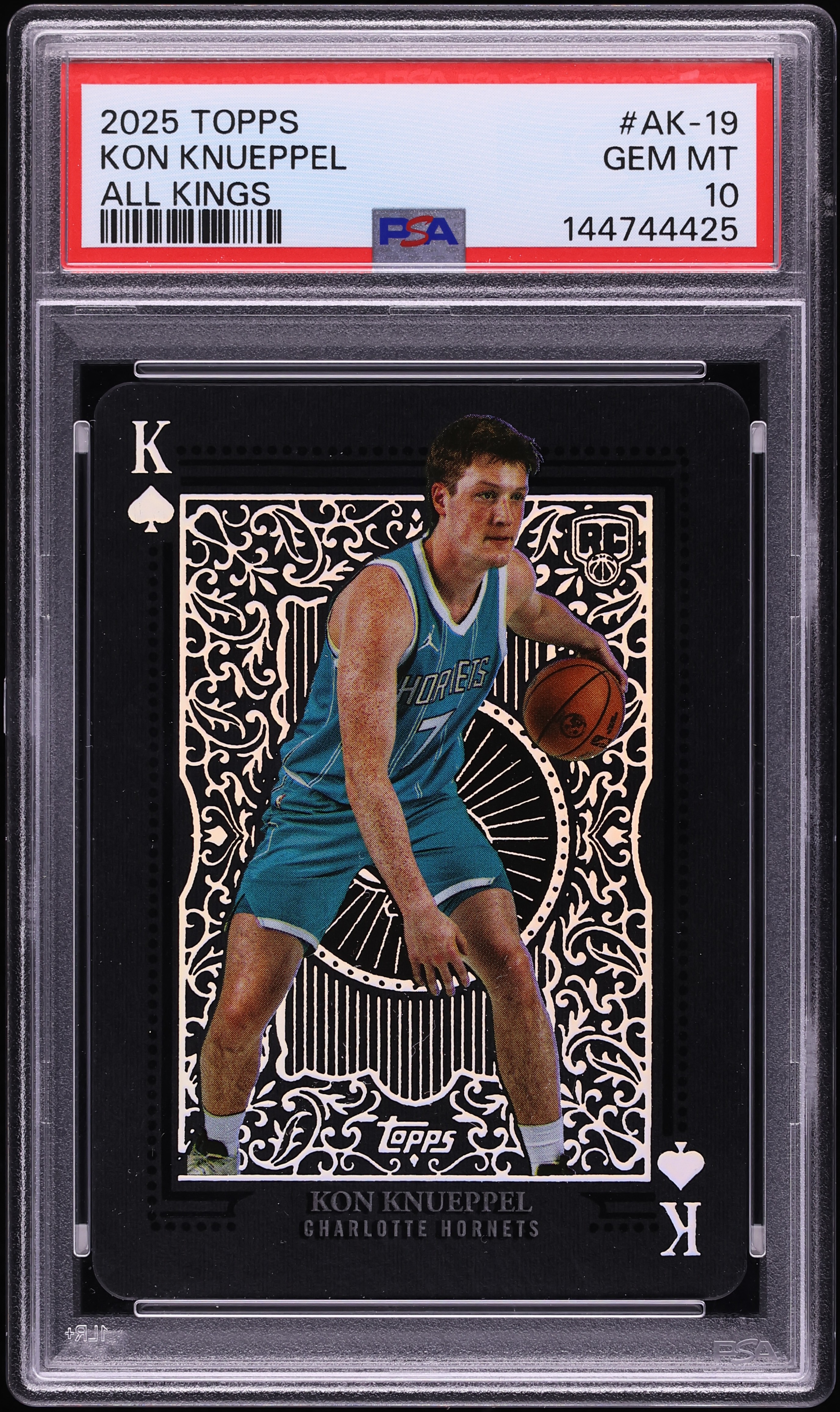 2025 Topps All Kings Kon Knueppel ROOKIE #AK-19 PSA 10 GEM MINT on 