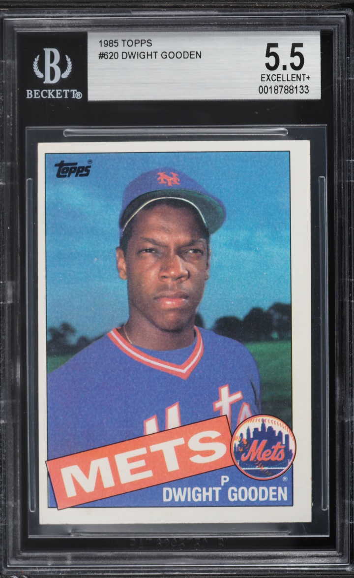 1985 Topps Dwight Gooden ROOKIE #620 BGS 5.5 EX+