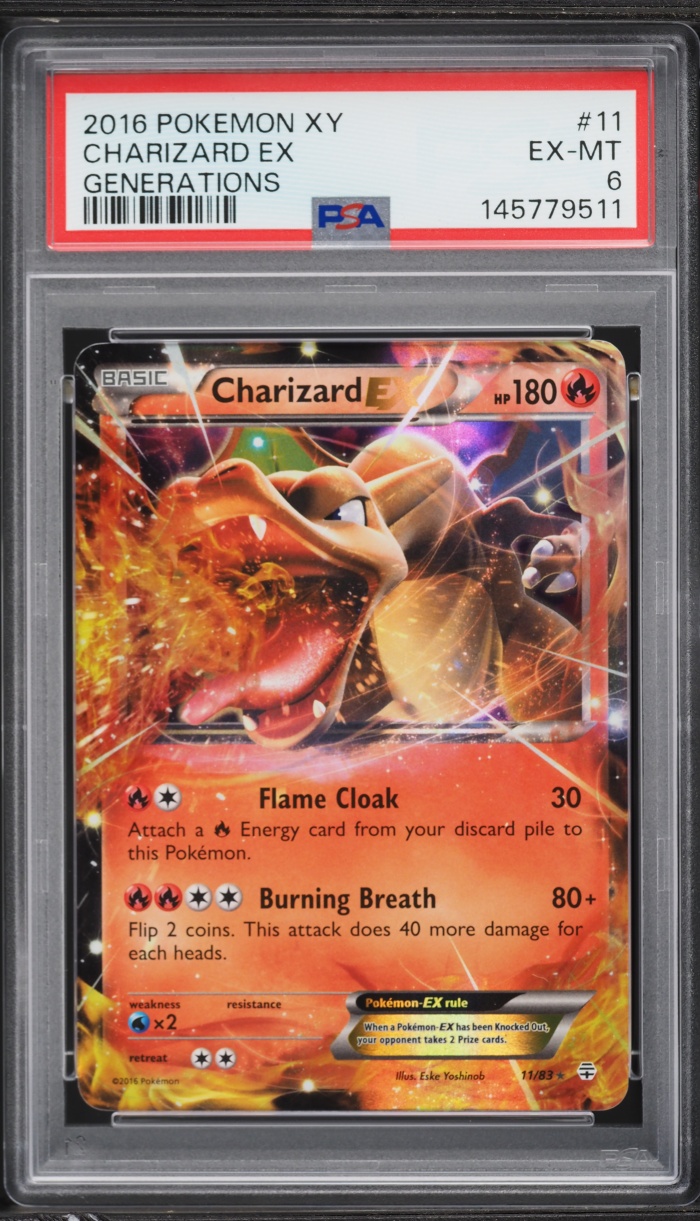 2016 Pokemon XY Generations Holo Charizard Ex #11 PSA 6 EXMT