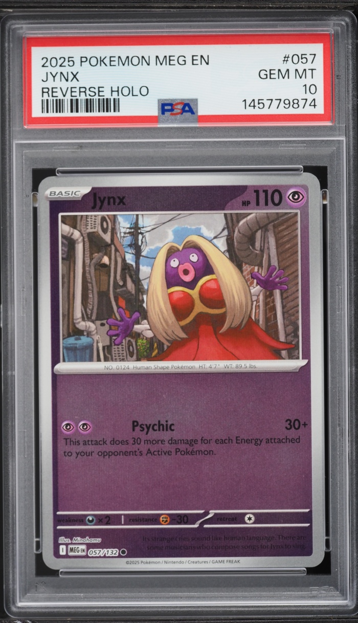 2025 Pokemon Mega Evolution Reverse Holo Jynx #57 PSA 10 GEM MINT