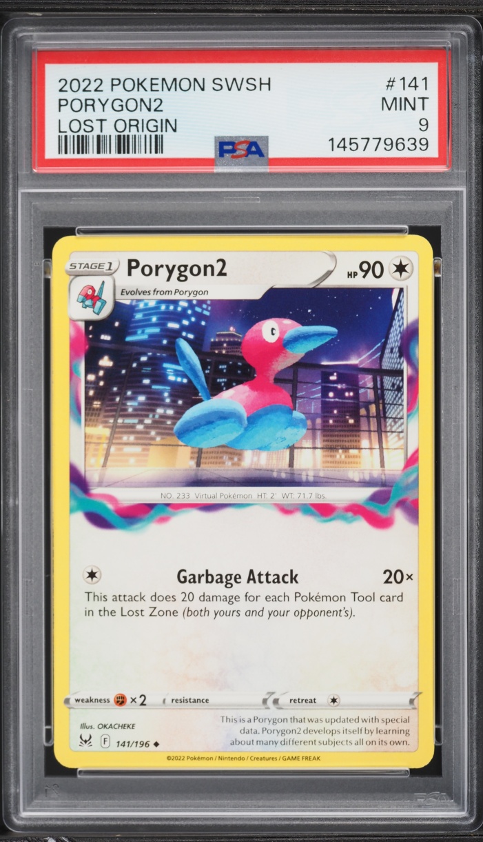 2022 Pokemon Sword & Shield Lost Origin Porygon2 #141 PSA 9 MINT