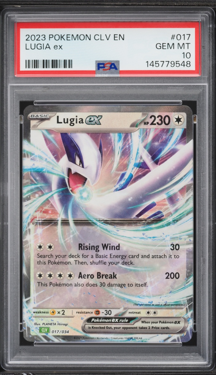 2023 Pokemon TCG Classic Collection Holo Lugia ex #17 PSA 10 GEM MINT