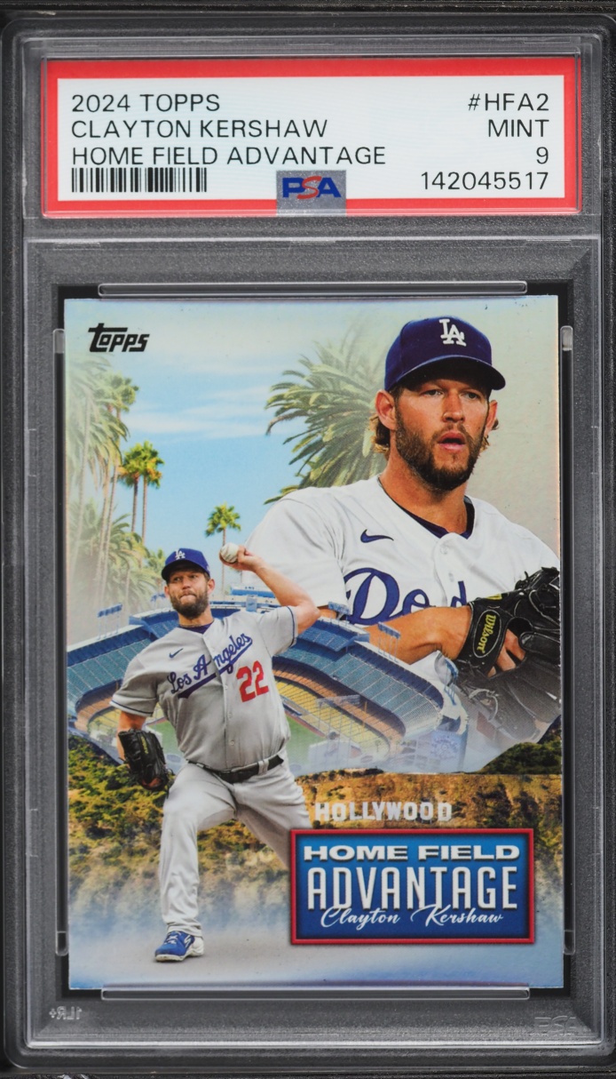 2024 Topps Home Field Advantage Clayton Kershaw #HFA-2 PSA 9 MINT