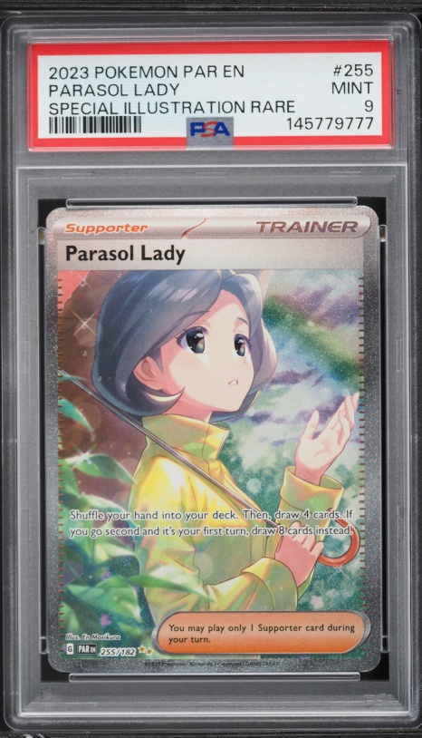2023 Pokemon Scarlet & Violet Paradox Rift SIR Parasol Lady #255 PSA 9 MINT