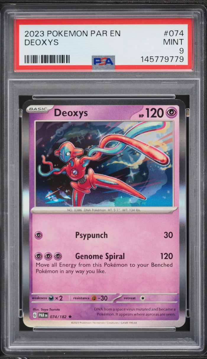 2023 Pokemon SV Paradox Rift Deoxys #074 PSA 9 MINT