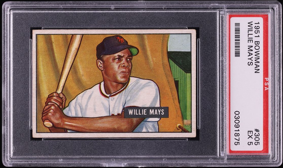 1951 Bowman Willie Mays ROOKIE #305 PSA 5 EX