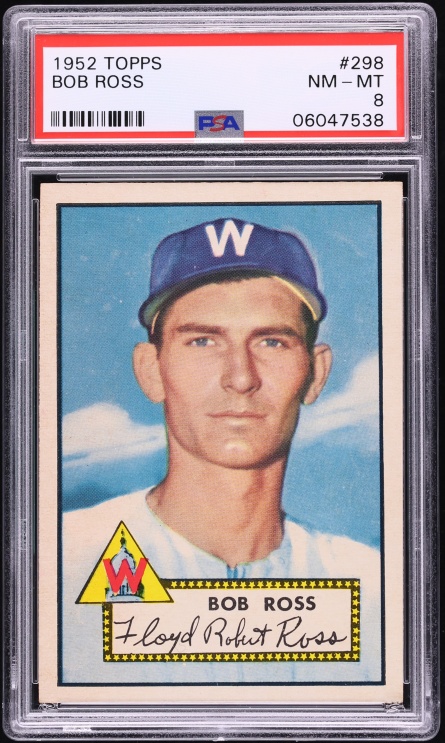 1952 Topps Bob Ross #298 PSA 8 NM-MT