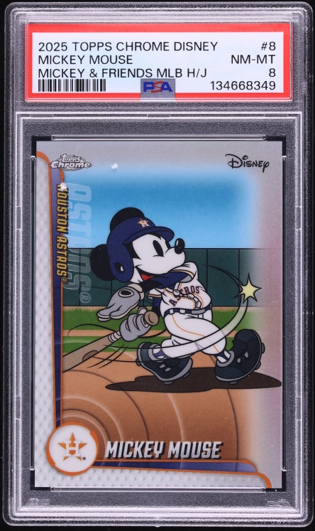 2025 Topps Chrome Disney Mickey & Friends MLB Astros Mickey Mouse