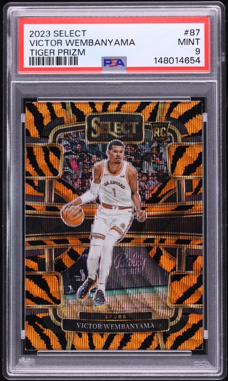 2023 Select Concourse Tiger Prizm Victor Wembanyama ROOKIE #87 PSA 9 MINT