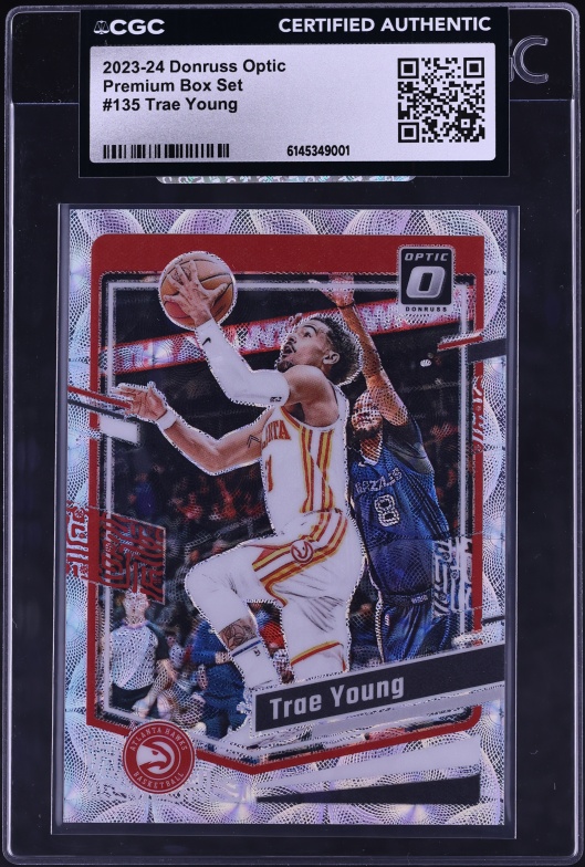 2023 Panini Contenders Optic Veteran Ticket Red Trae Young AUTO