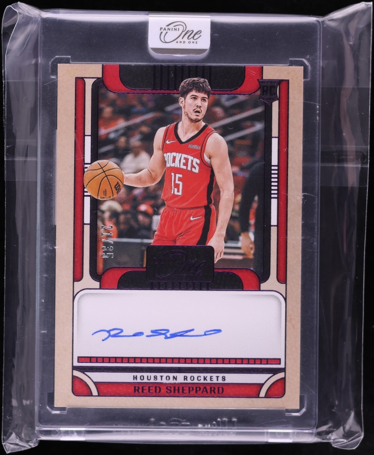 2024 Panini One And One Purple Reed Sheppard ROOKIE AUTO /35 #RA-SHP CGC AUTH