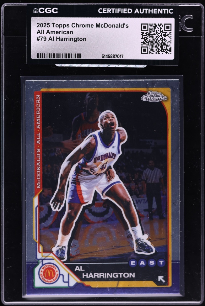 2025 Topps Chrome McDonald's All American Al Harrington #79 CGC AUTH