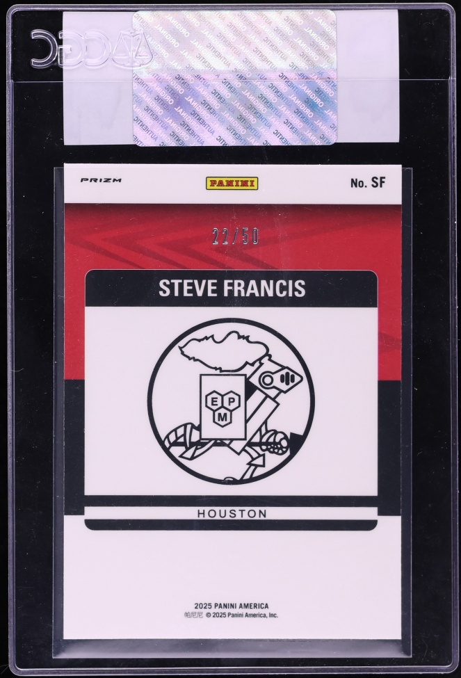 2025 Panini ASCC China Inserts Silver Steve Francis /50 #SF CGC AUTH