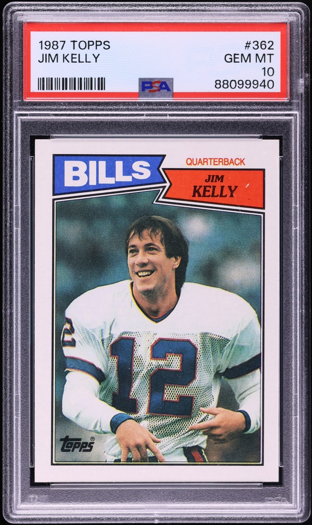 1987 Topps Football Jim Kelly ROOKIE #362 PSA 10 GEM MINT