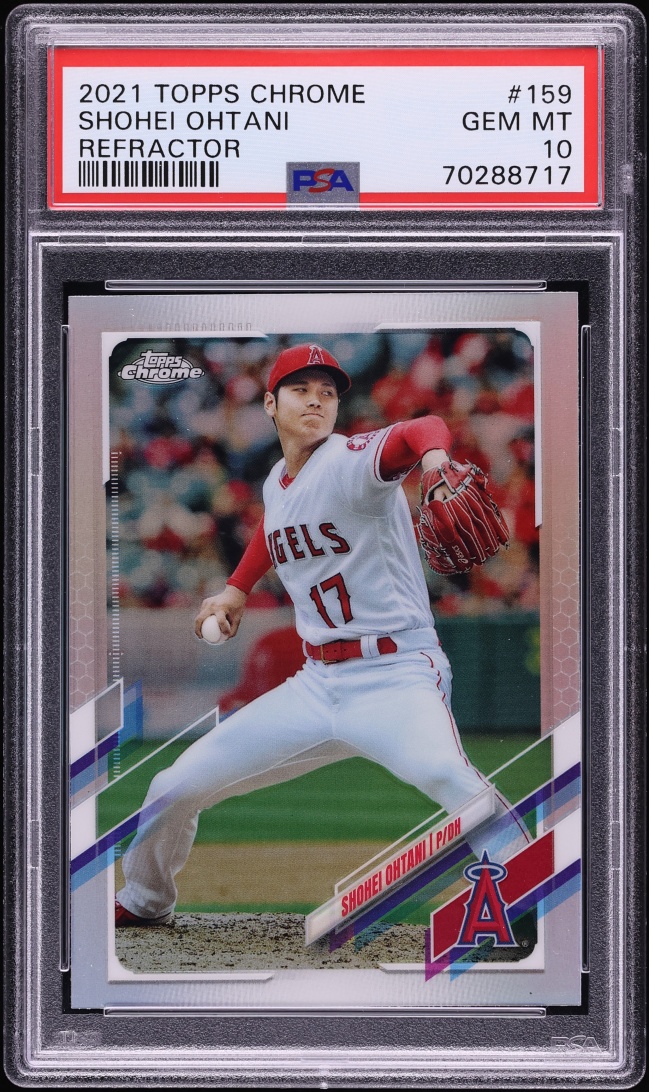 2021 Topps Chrome Refractor Shohei Ohtani #159 PSA 10 GEM MINT