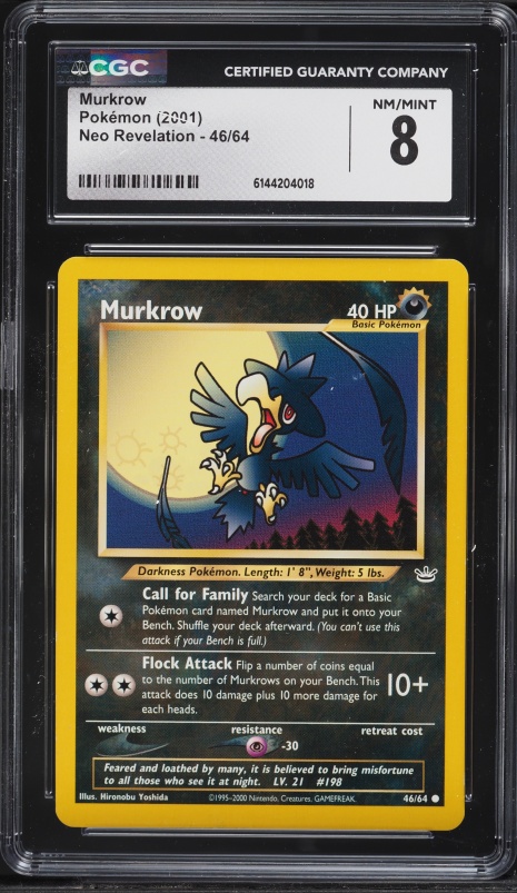 2022 Pokemon Silver Tempest Error Murkrow #106 CGC 9 MINT on Fanatics  Collect