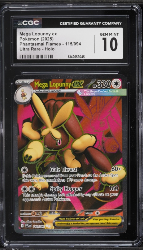 2025 Pokemon Japanese Mega Inferno X SAR Mega Lopunny ex #114 CGC