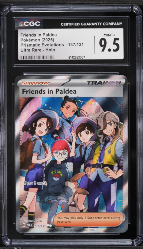 pokemon breeder card full art PSA 10 Trainer (Graded Card) holofoil pattern or surface detail) 2025 Pokemon SV Prismatic Evolutions