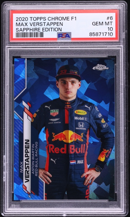 Max Verstappen F1 2020 Topps セット 2020 Topps Chrome F1 Max Verstappen Sapphire #6 PSA 10 | Card Ladder
