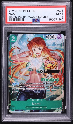2025 One Piece Japanese Promo Nami #P-102 CGC 10 PRISTINE on