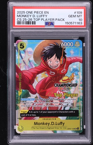 2025 One Piece Legacy Of The Master Monkey D. Luffy #OP12-015 CGC