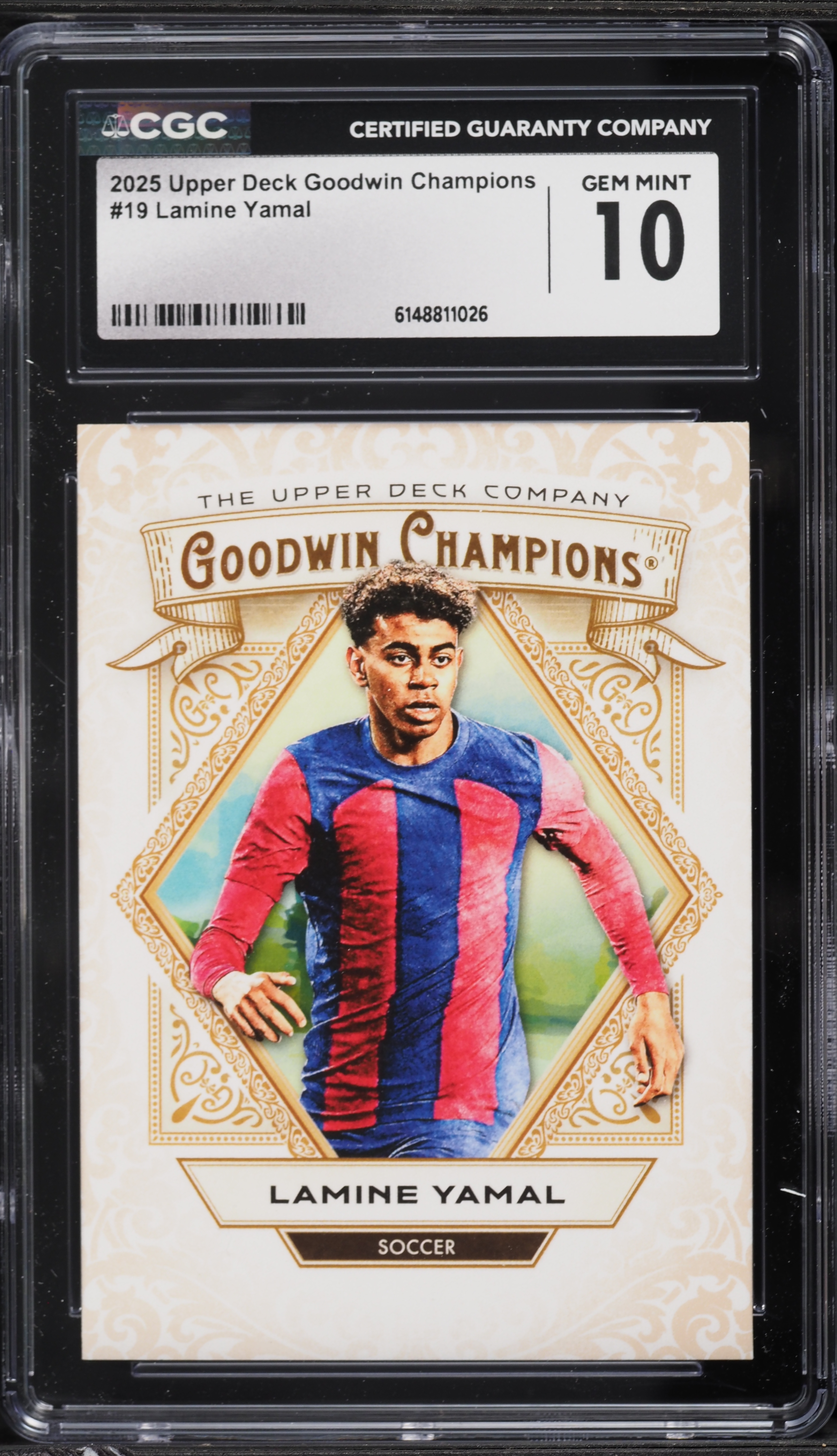 yamamin様⭐︎オーダー 2025 Upper Deck Goodwin Champions Lamine Yamal #19 CGC 10 GEM MINT